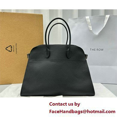 THE ROW MARGAUX 17 BAG IN GRAINED LEATHER black 2025 - Click Image to Close