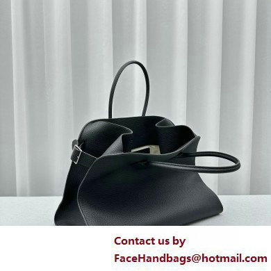 THE ROW MARGAUX 17 BAG IN GRAINED LEATHER black 2025