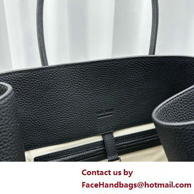 THE ROW MARGAUX 17 BAG IN GRAINED LEATHER black 2025