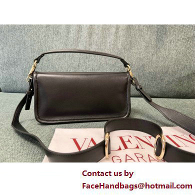 VALENTINO VLOGO 1960 NAPPA LEATHER SHOULDER BAG BLACK 2025