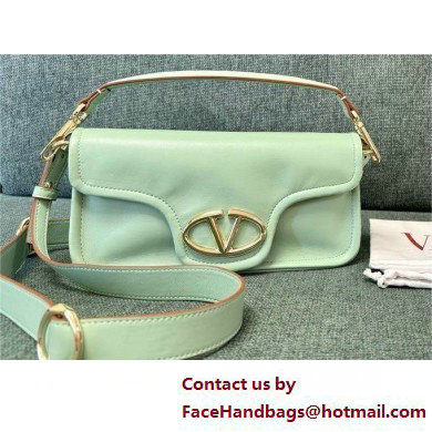 VALENTINO VLOGO 1960 NAPPA LEATHER SHOULDER BAG MINT GREEN 2025