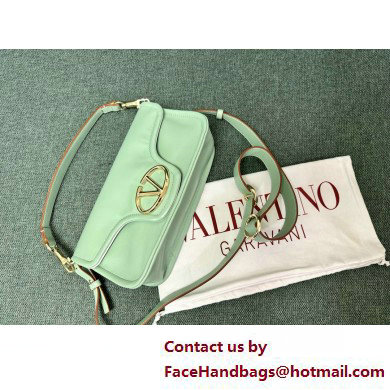 VALENTINO VLOGO 1960 NAPPA LEATHER SHOULDER BAG MINT GREEN 2025