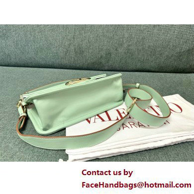 VALENTINO VLOGO 1960 NAPPA LEATHER SHOULDER BAG MINT GREEN 2025