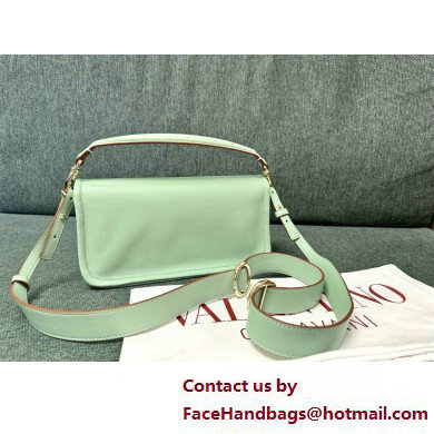 VALENTINO VLOGO 1960 NAPPA LEATHER SHOULDER BAG MINT GREEN 2025