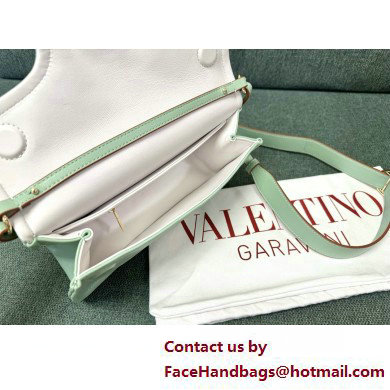 VALENTINO VLOGO 1960 NAPPA LEATHER SHOULDER BAG MINT GREEN 2025