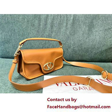 VALENTINO VLOGO 1960 NAPPA LEATHER SHOULDER BAG TAN 2025