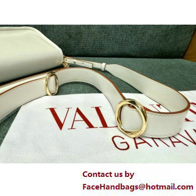 VALENTINO VLOGO 1960 NAPPA LEATHER SHOULDER BAG WHITE 2025