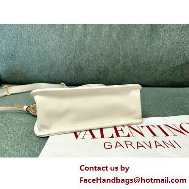 VALENTINO VLOGO 1960 NAPPA LEATHER SHOULDER BAG WHITE 2025