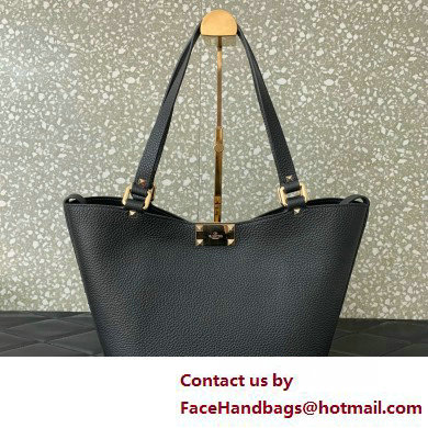 Valentino Garavani Rockstud Leather Tote BLACK 2025