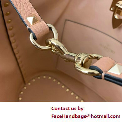 Valentino Garavani Rockstud Leather Tote PINK 2025