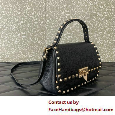 Valentino Garavani Small Rockstud Top Handle Bag black 2025 - Click Image to Close