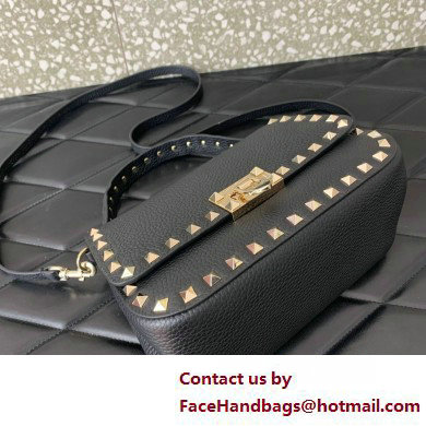 Valentino Garavani Small Rockstud Top Handle Bag black 2025