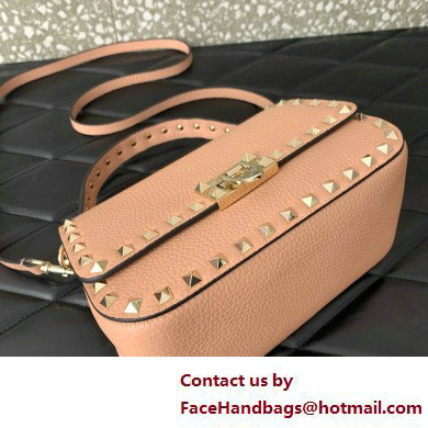 Valentino Garavani Small Rockstud Top Handle Bag nude pink 2025