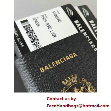 balenciaga Men's Passport Phone Holder in Black 2025