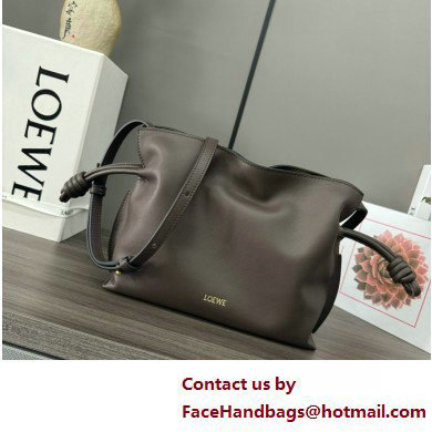 loewe Mini Flamenco clutch in nappa calfskinChocolate 2023