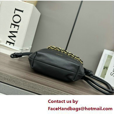 loewe Mini flamenco purse bag in mellow nappa lambskin BLACK 2025