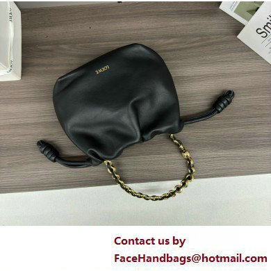 loewe Mini flamenco purse bag in mellow nappa lambskin BLACK 2025