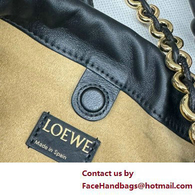 loewe Mini flamenco purse bag in mellow nappa lambskin BLACK 2025