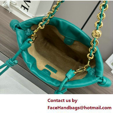 loewe Mini flamenco purse bag in mellow nappa lambskin Emerald Green 2025