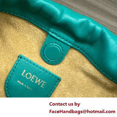 loewe Mini flamenco purse in mellow nappa lambskin 262333 Emerald Green 2025