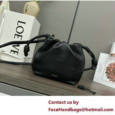 loewe Mini flamenco purse in mellow nappa lambskin 262333 black 2025