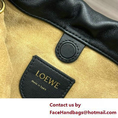 loewe Mini flamenco purse in mellow nappa lambskin 262333 black 2025