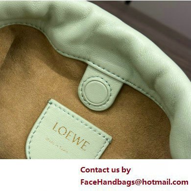 loewe Mini flamenco purse in mellow nappa lambskin 262333 mint green 2025