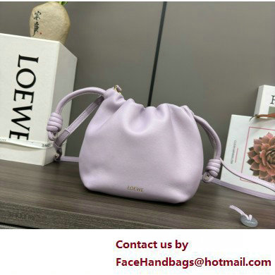 loewe Mini flamenco purse in mellow nappa lambskin 262333 purple 2025