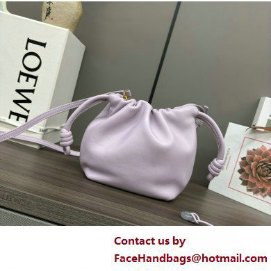 loewe Mini flamenco purse in mellow nappa lambskin 262333 purple 2025