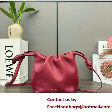 loewe Mini flamenco purse in mellow nappa lambskin 262333 red 2025