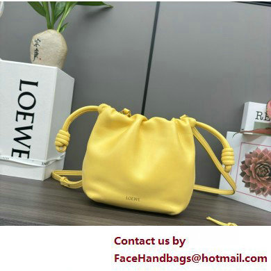 loewe Mini flamenco purse in mellow nappa lambskin 262333 yellow 2025