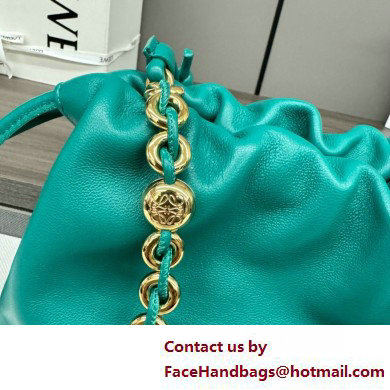 loewe flamenco purse in mellow nappa lambskin 012403 emerald green 2025