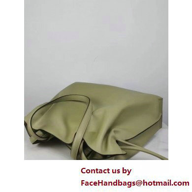 loewe large Flamenco clutch in nappa calfskin Clay Green 2025