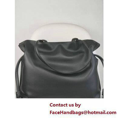 loewe large Flamenco clutch in nappa calfskin black 2025