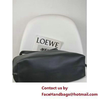 loewe large Flamenco clutch in nappa calfskin black 2025