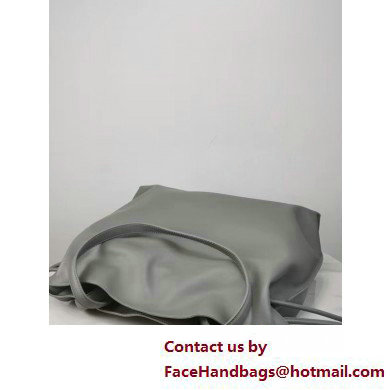 loewe large Flamenco clutch in nappa calfskin pearl gray 2025