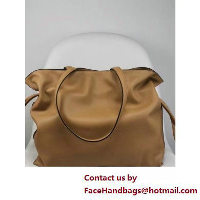 loewe large Flamenco clutch in nappa calfskin tan 2025