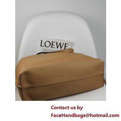 loewe large Flamenco clutch in nappa calfskin tan 2025