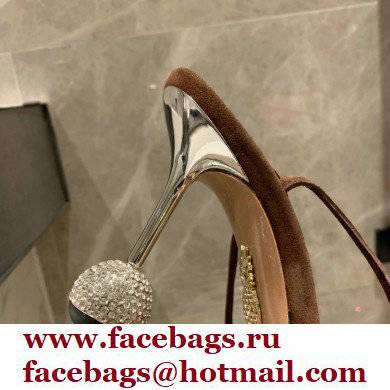 Aquazzura Heel 8.5cm PVC Nights Pumps Coffee 2022