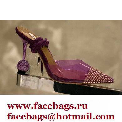 Aquazzura Heel 8.5cm PVC Nights Pumps Purple 2022