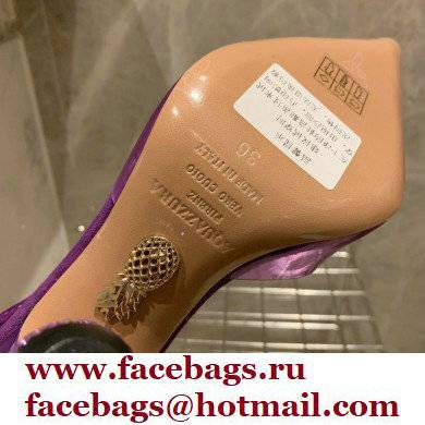 Aquazzura Heel 8.5cm PVC Nights Pumps Purple 2022