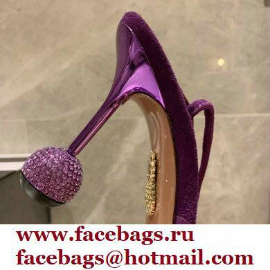 Aquazzura Heel 8.5cm PVC Nights Pumps Purple 2022