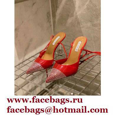 Aquazzura Heel 8.5cm PVC Nights Pumps Red 2022