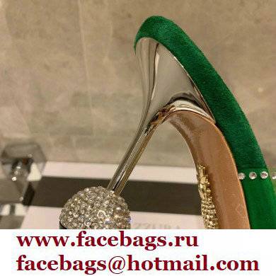 Aquazzura Heel 8.5cm PVC Secrets Mules Green 2022