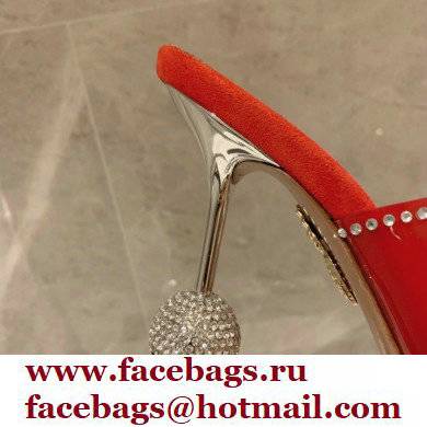 Aquazzura Heel 8.5cm PVC Secrets Mules Red 2022