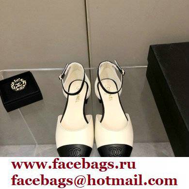 Chanel Lambskin Open Shoes G38959 White 2022