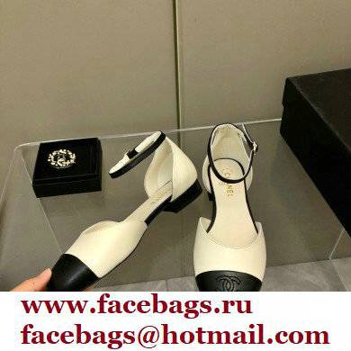 Chanel Lambskin Open Shoes G38959 White 2022