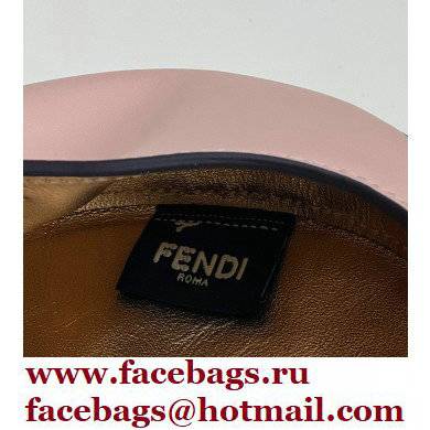 Fendi leather Cookie Mini Hobo Bag Pale Pink 2022