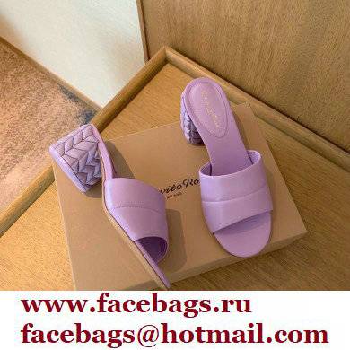 Gianvito Rossi Heel 6cm FLOREA Mules Lavender 2022