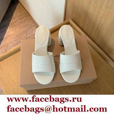 Gianvito Rossi Heel 6cm FLOREA Mules White 2022